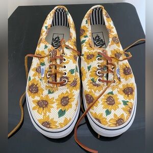 Vans Sunflower Canvas Shoes with Leather Laces